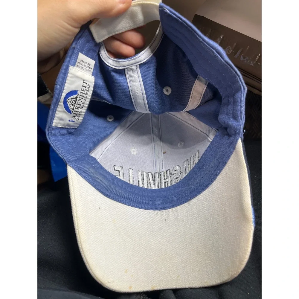 Nashville Tennessee Souvenir Baseball Cap Blue Adjustable Strapback‎ Hat Mens